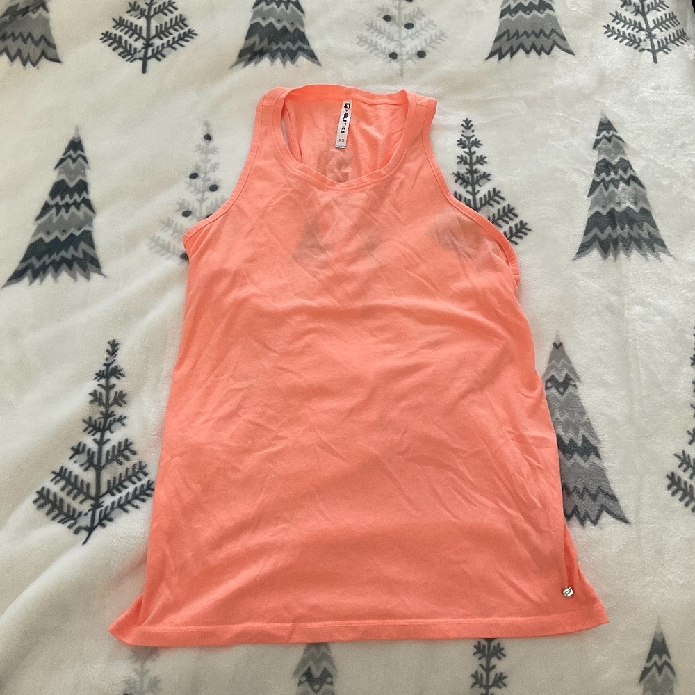Fabletics Drape/Racerback Tank Top - Peach Color - Size XS